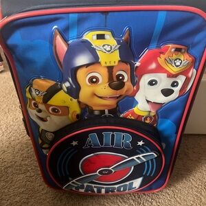 Paw Patrol Blue and Red Rolling Suitcase
